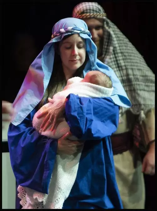 Nativity Scene at Celebrating Christmas with Strawberry Field Liverpool