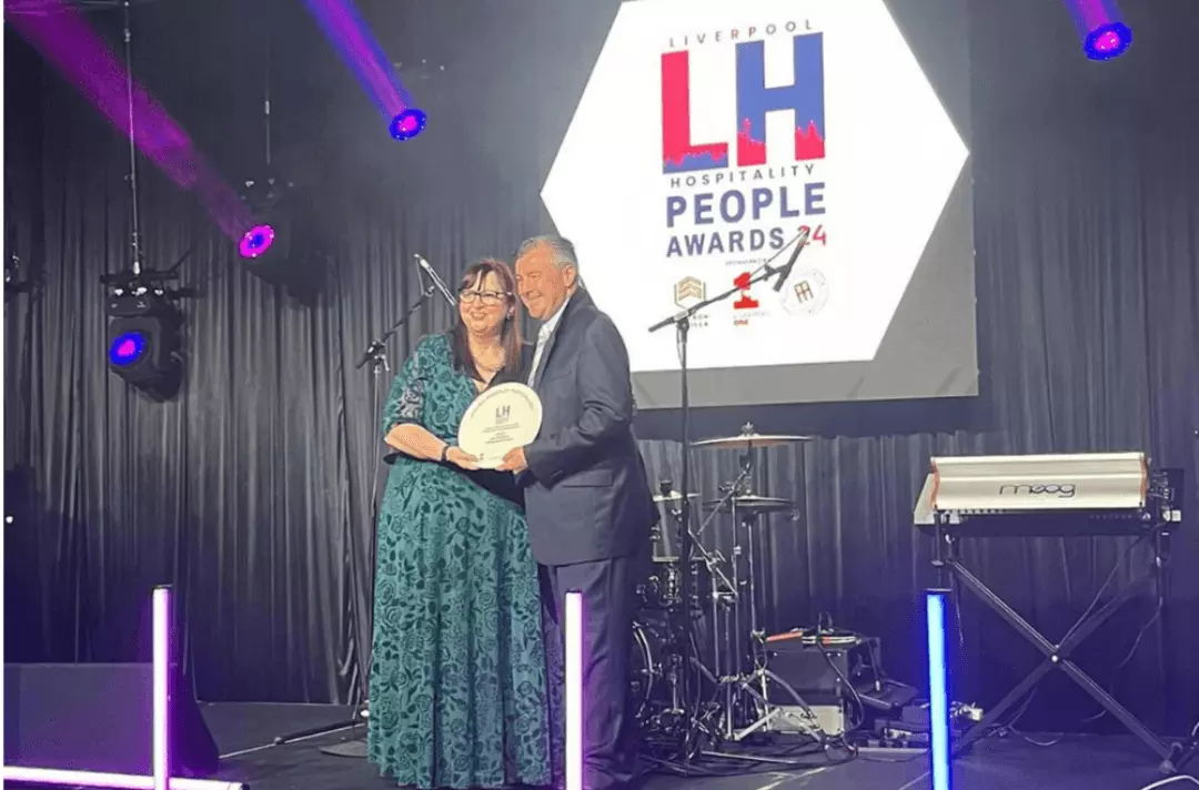 Ian accepting his Special Recognition Award at the LHP Awards