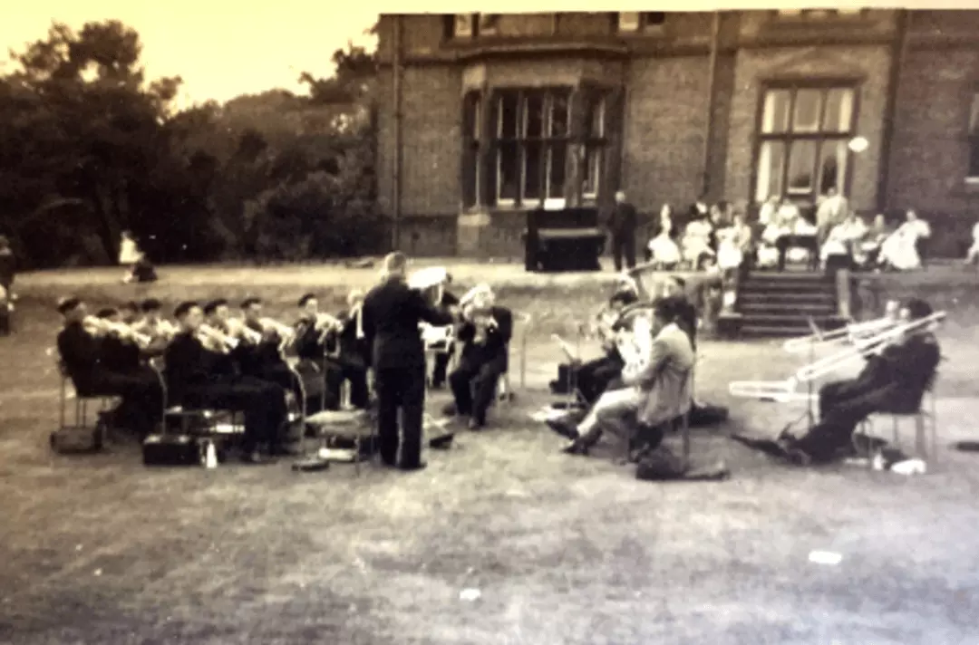 The Liverpool Walton Salvation Army Band playing at Strawberry Field