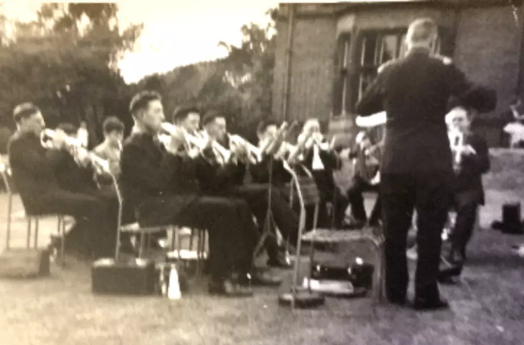 The Liverpool Walton Salvation Army Band playing at Strawberry Field