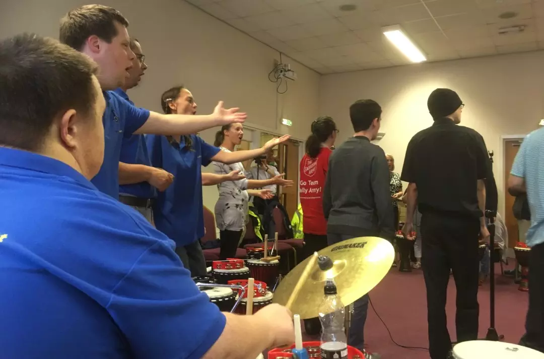 Music Man Project UK in a music session with young people