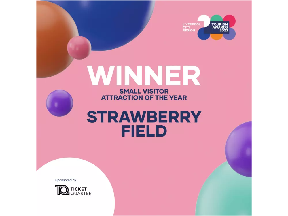 winner small visitor attraction Strawberry Field