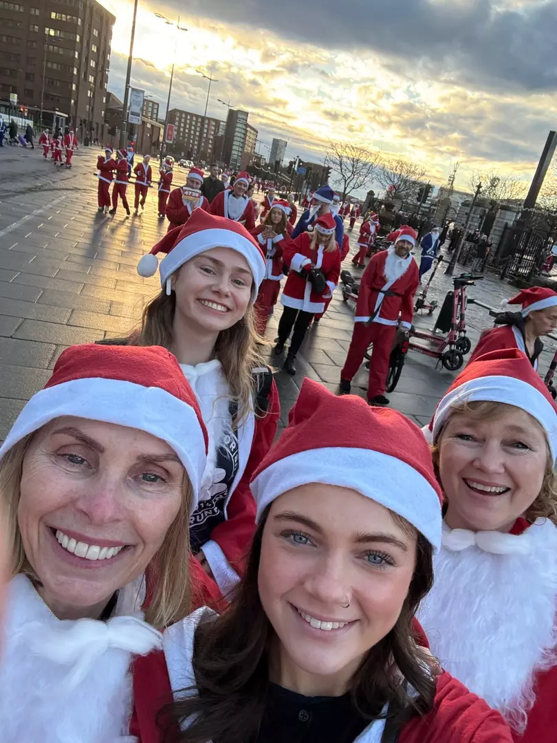 Team Strawberry Field at the Liverpool Santa Dash