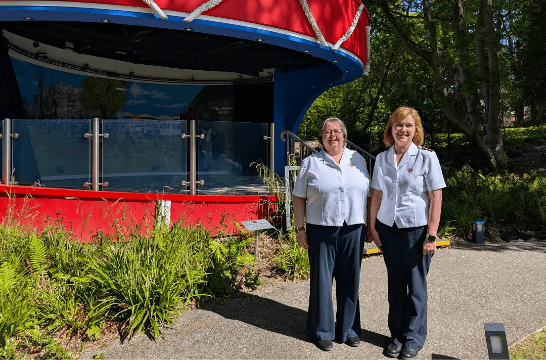 Major Michelle Lovegrove Huggins and Major Kathy Versfeld