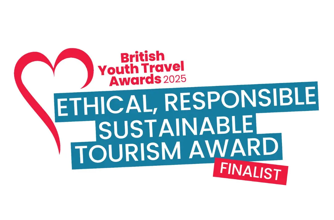 British Youth Travel Awards 2025 Ethical, Responsible and Sustainable Tourism Award finalist 