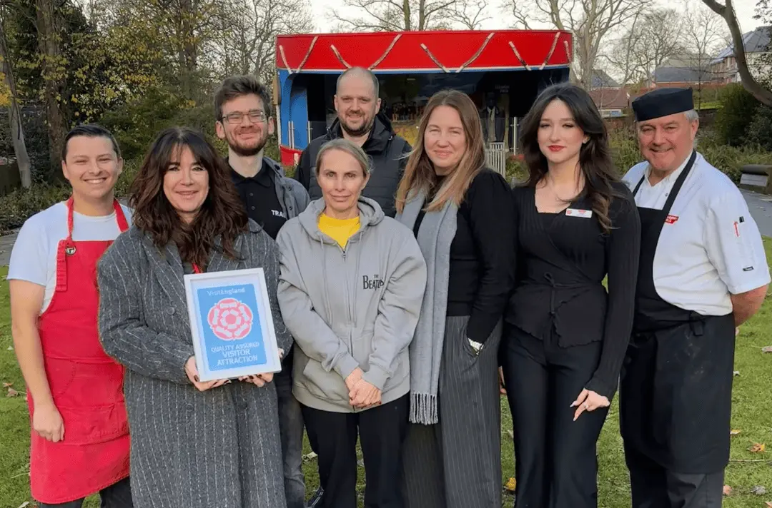 Strawberry Field team with VisitBritain Visitor Assurance certificate