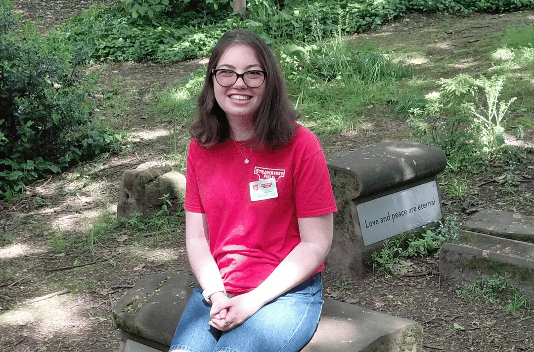 Amy, a volunteer at Strawberry Field
